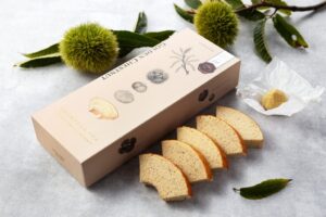エスコヤマ 名古屋タカシマヤ サテライト店限定 金色の栗きんとんバウム発売へ