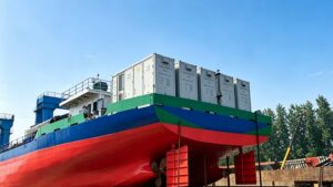 NEXTESの蓄電池、中国の3,000トン級電動貨物船天和電1に納入