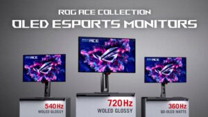 ASUS、ROG Ace Collectionの有機ELモニターやマウスを国内展開へ