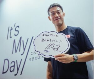 アシックスがジャパンオープン2026会場に体験型ブースを出展 錦織選手も登場