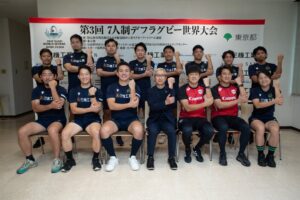 デフラグビー日本代表チームの合宿に横浜キヤノンイーグルスが参加