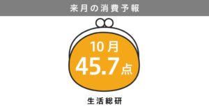2026年10月の消費意欲指数は45.7点　博報堂生活総研調査