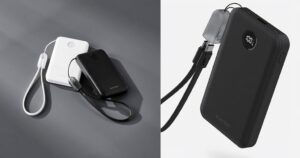 エレコム、ストラップ型ケーブル付きで最大30W出力のモバイルバッテリーを発売