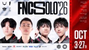 REJECTのたろう・SPINZ・Mofu・tomatがFortnite大会へ