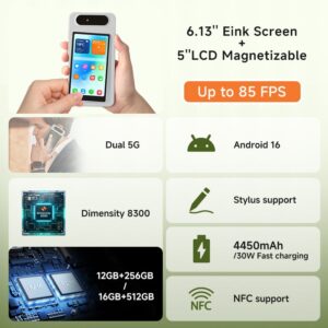 Bigme、着脱式画面のE InkスマホHiBreak Dual 3の予約販売を開始