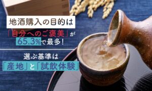 旅行先の地酒選びで重視する点1位は産地 お土産は自分用が65.3％ NEXER等調査