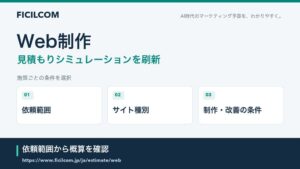 フィシルコムがWeb制作の見積もりシミュレーションを刷新 依頼範囲の選択が可能に