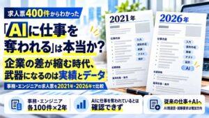 「AIに仕事を奪われる」は本当か？企業の差が縮む時代、武器になるのは実績とデータ
