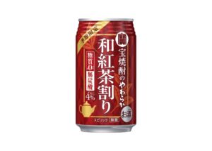 宝酒造が無糖無炭酸の宝焼酎のやわらか和紅茶割りを10月27日に季節限定発売へ
