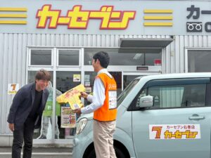 カーセブン石巻店が日本カーシェアリング協会へ軽乗用車1台を寄贈 被災地支援に活用