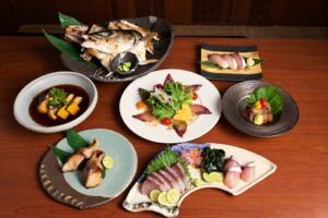 北海道海鮮にほんいち本町店が鳴門直送の一本釣りハマチを使った料理6品を提供