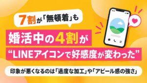 婚活男女の37.2％がLINEアイコンで好感度変化、IBJ結婚みらい研究所調査