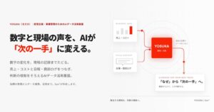 Sun*、定量数値と定性テキストをAIで複合解析するYOSUKAを提供開始