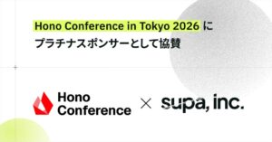 supa, inc.、Hono Conference in Tokyo 2026にプラチナ協賛へ