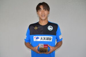 ＦＣ大阪の住田将選手が9月度明治安田ＪリーグKONAMI月間MVPを初受賞