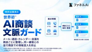 ファネルAiが情報混入を防ぐAI商談文脈ガードを有料プランで提供開始