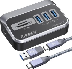 ORICOがカードリーダー内蔵の5ポートUSBハブを発表 10月17日まで割引