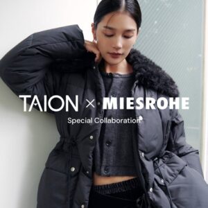 MIESROHEがTAIONと初コラボの撥水ダウンジャケットを11月18日発売へ