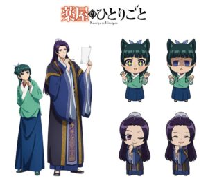 アニメイト、アニメ薬屋のひとりごと第3期BD特典などのイラストを公開
