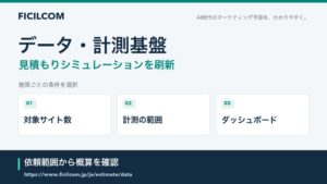 フィシルコムがデータ・計測基盤の見積もりシミュレーションを刷新
