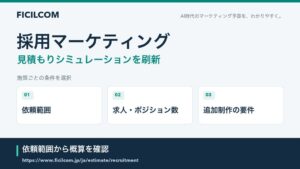 フィシルコムが採用マーケティングの見積もりシミュレーションを刷新