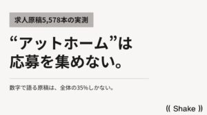 Shakeが求人原稿5578本を分析　数字で処遇や実績語る割合は35％