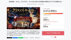 『クリスマス・キャロル』日本初演、クラウドファンディング目標500万円を達成