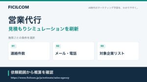 フィシルコム、営業代行の見積もりシミュレーションを刷新