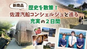 佐渡汽船、案内人と島内名所を巡る宿泊ツアーの販売を開始