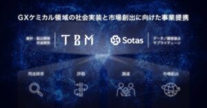 TBMとSotas、GXケミカル領域の社会実装と市場創出に向けた基本合意を締結