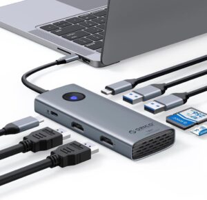 ORICO、デュアル4K対応8-in-1 USB-Cドッキングステーション発表
