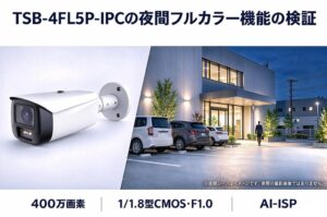 旭東みらいテクノロジー、カメラTSB-4FL5P-IPCの夜間検証結果を公表
