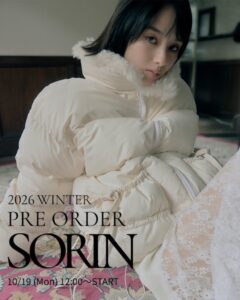 SORIN、2026年冬コレクションのWEB先行予約を10月19日より開始へ