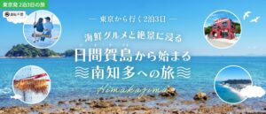 大人カップルへ贈る東京発2泊3日！日間賀島・南知多の海の幸と絶景を巡る旅