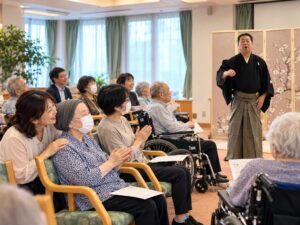 クルヴァが特別養護老人ホームで能楽師による文化体験Rebootia謡活を11月に開催へ