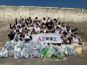 三菱重工グループが藤前干潟でマイクロプラスチック回収ボランティア活動を実施