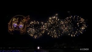 レッドクリフがホロライブ9周年花火で1000機のドローンショー演出を担当へ
