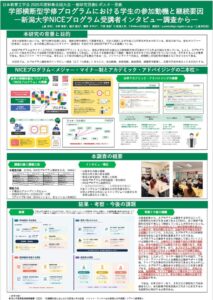 ReBear合同会社、新潟大学と共同で学部横断型学修プログラムの参加動機と継続要因を調査し、日本教育工学会にて発表