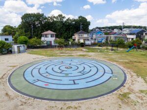 MEIGINE、愛知県東郷町の部田公園に景観コンクリート舗装MATスプレーを施工
