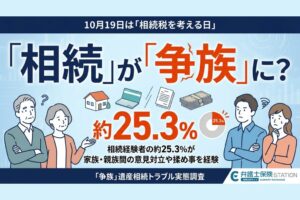「相続」が「争族」に？相続経験者の約25.3％が家族・親族間の意見対立や揉め事を経験　原因の約73.7％が「遺産の分け方・相続割合」