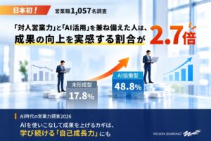 【日本初！】同じようにAIを使っても、なぜ営業成果に差がつくのか？