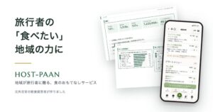 PAAN、地域向け食のおもてなしサービスHOST-PAANの提供を開始