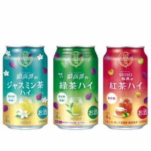 合同酒精の鍛茶シリーズ刷新とジャスミン茶ハイ新発売