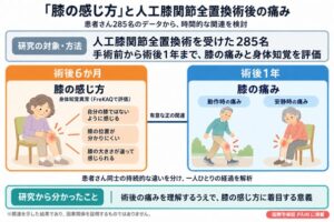 術後６か月の膝の身体知覚異常と術後１年の痛みの関連が判明 県立広島大など