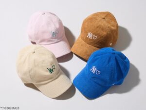 ’47がMLB球団ロゴとハートを組み合わせた新作キャップを10月発売へ