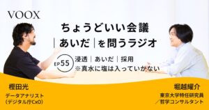 音声メディアVOOXで堀越耀介氏と樫田光氏による対談コンテンツを配信