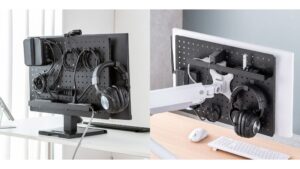 サンワサプライ、モニター裏に収納を追加できる有孔ボード100-VESA013を発売