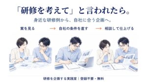 「研修を企画して」のひと言から、自社に合う企画書へ。研修企画支援サイト「研修を企画する実践室」を無料公開