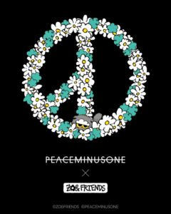 2大ブランドが夢のコラボ「PEACEMINUSONE X ZO&FRIENDS」