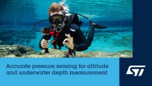 ST、高度と50m超の水深を測定できるMEMSセンサLPS27DEWO発表